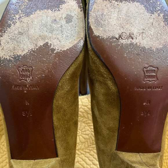 Vintage Joan & David Couture Suede Pumps With Knot Detail EUC - Picture 5 of 5